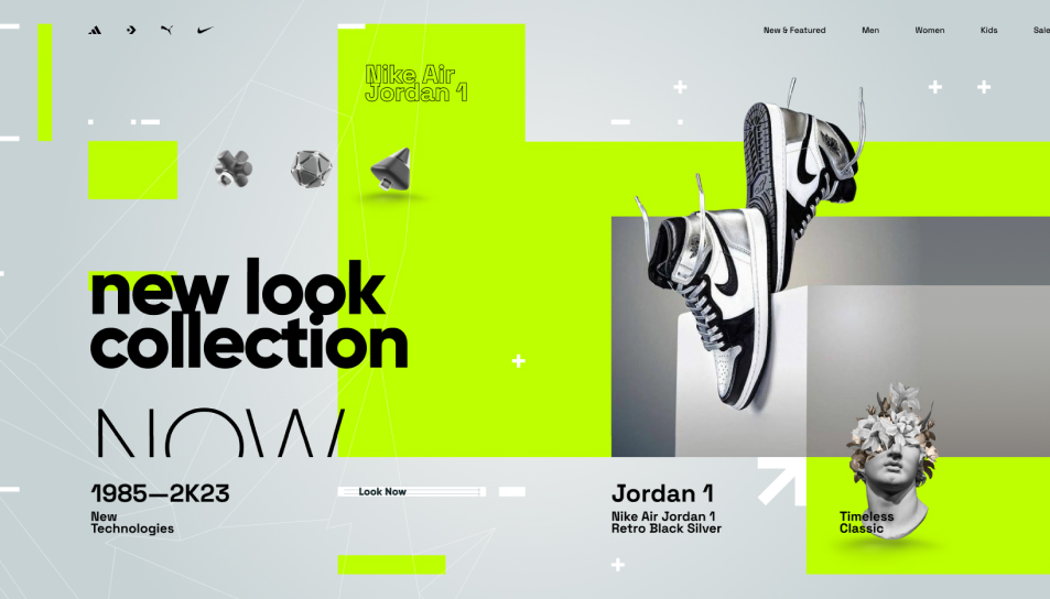 Concept sport e-commerce Nike